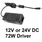 12V or 24V DC 72W Driver